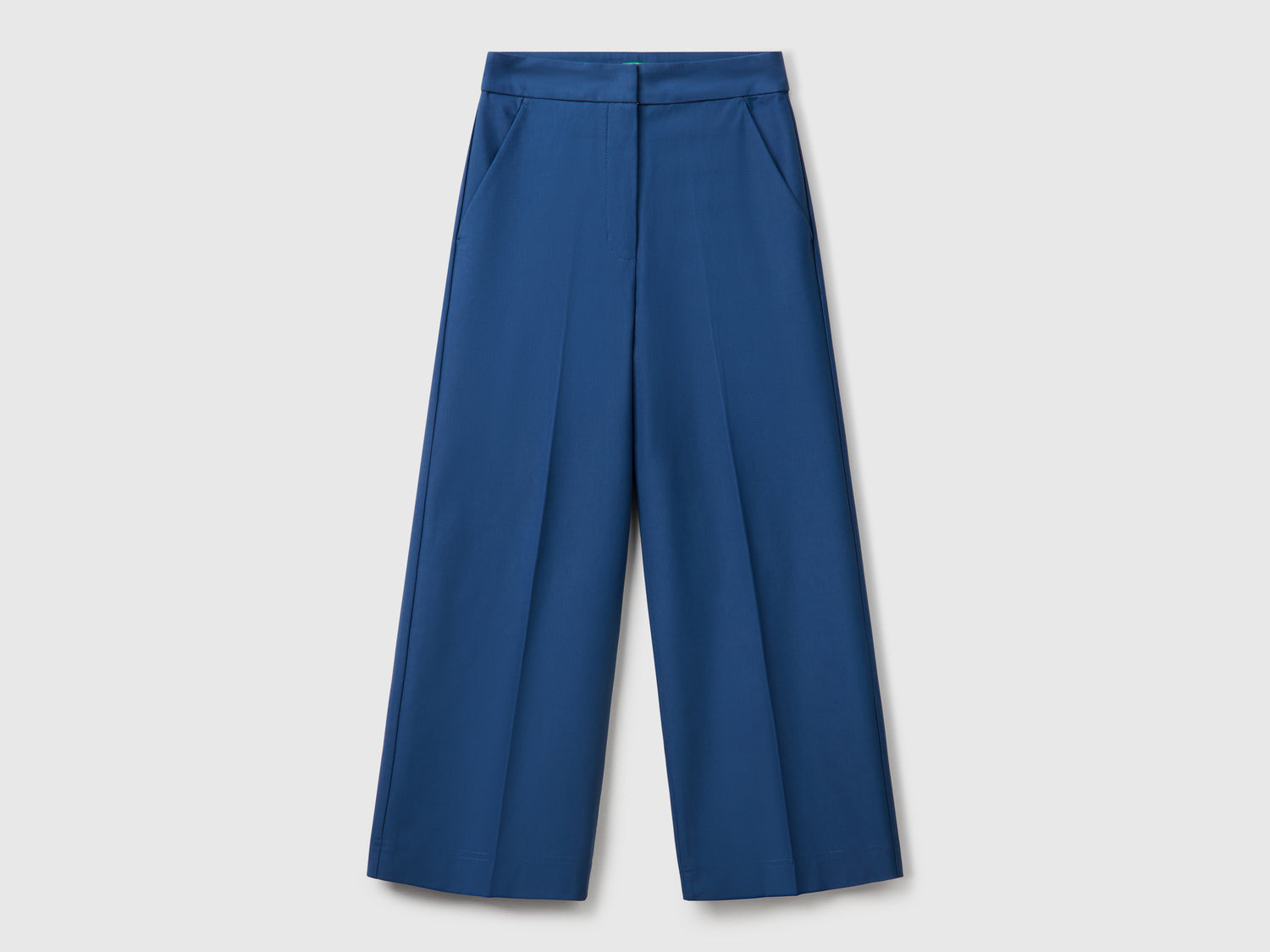 Pantaloni cropped a vita alta da donna avio | Benetton Outlet