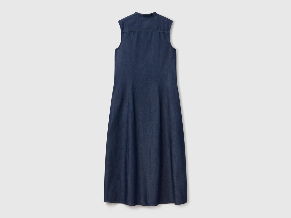 Chemisier smanicato in chambray