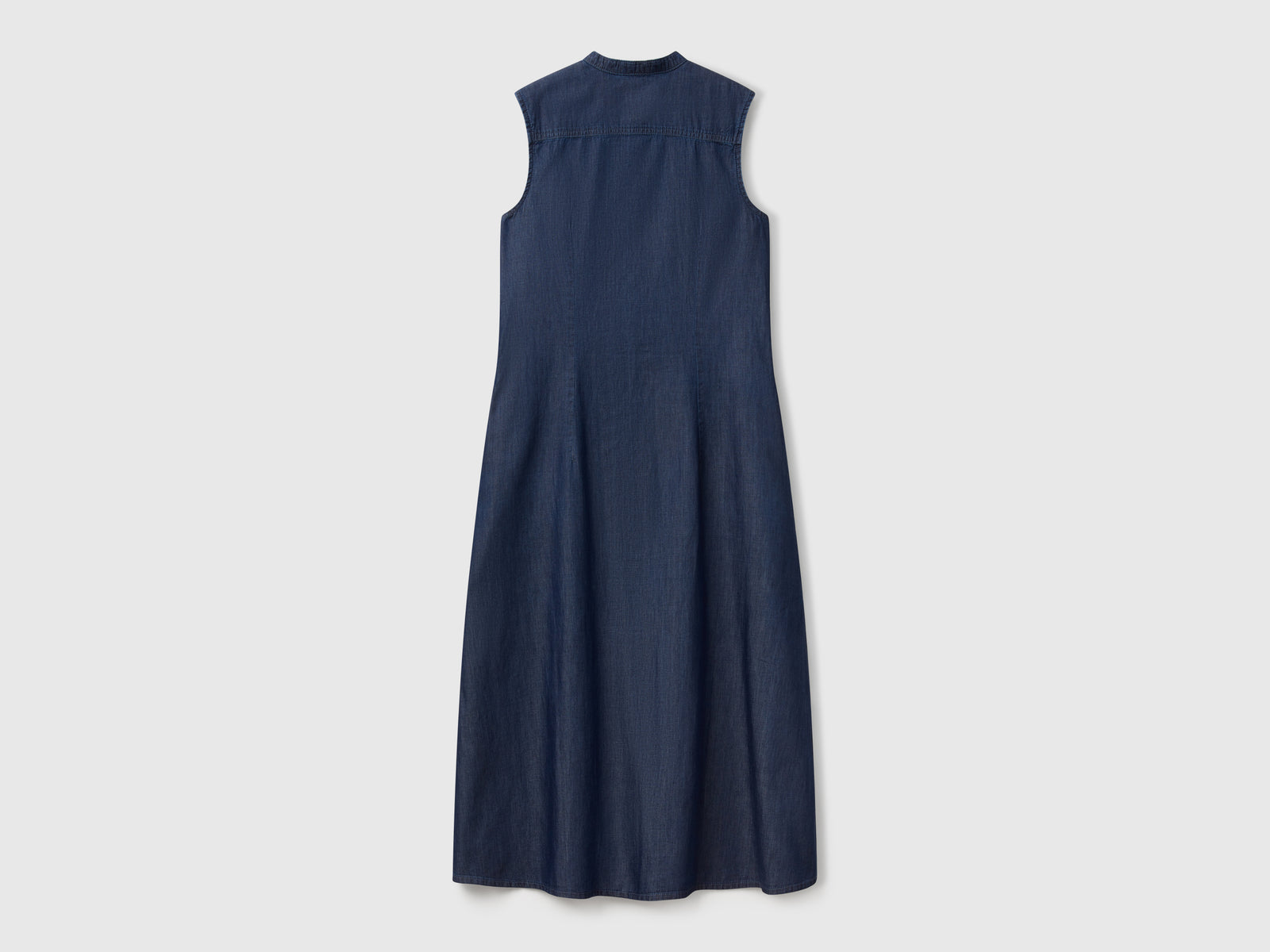 Chemisier smanicato in chambray da donna blu scuro 2 | Benetton Outlet