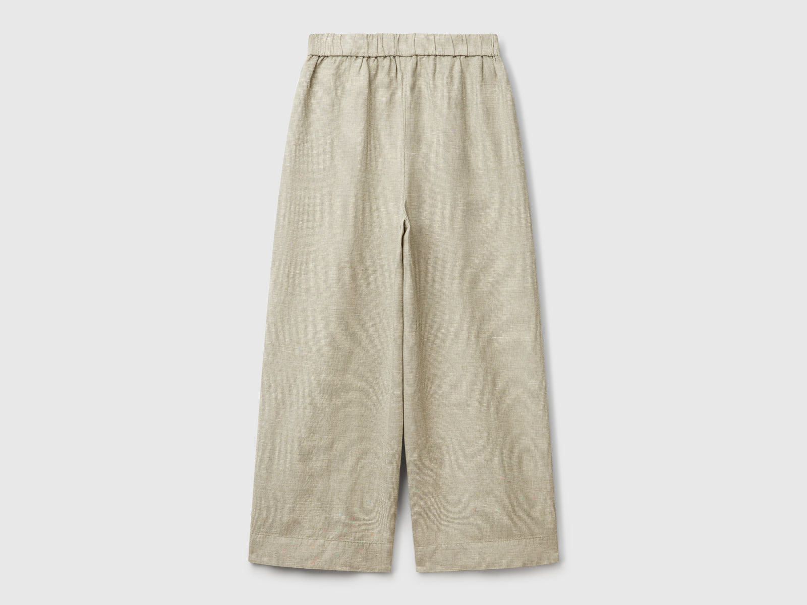 Wide leg trousers da donna verde oliva 2 | Benetton Outlet