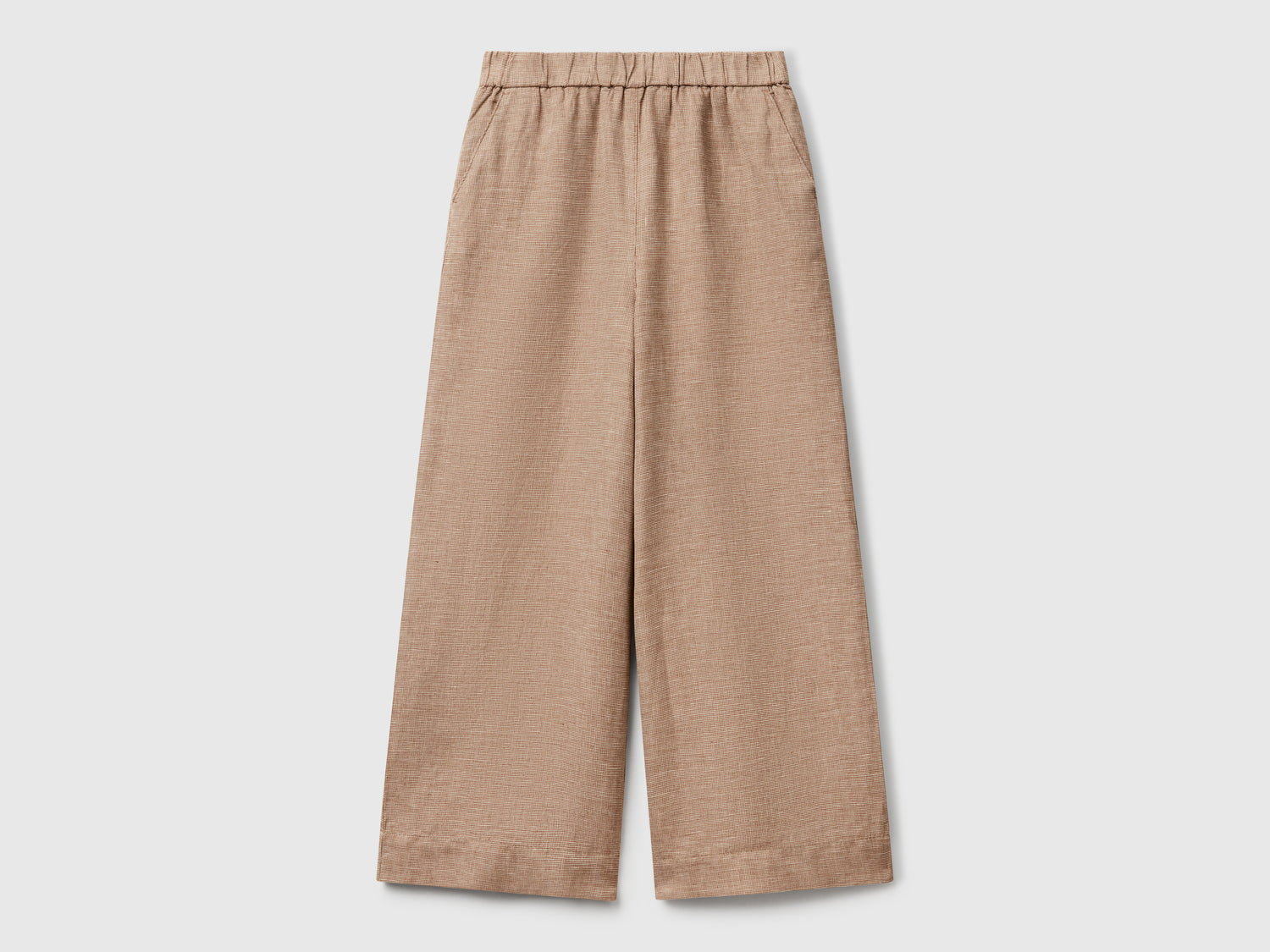 Pantaloni con gamba ampia da donna marrone | Benetton Outlet