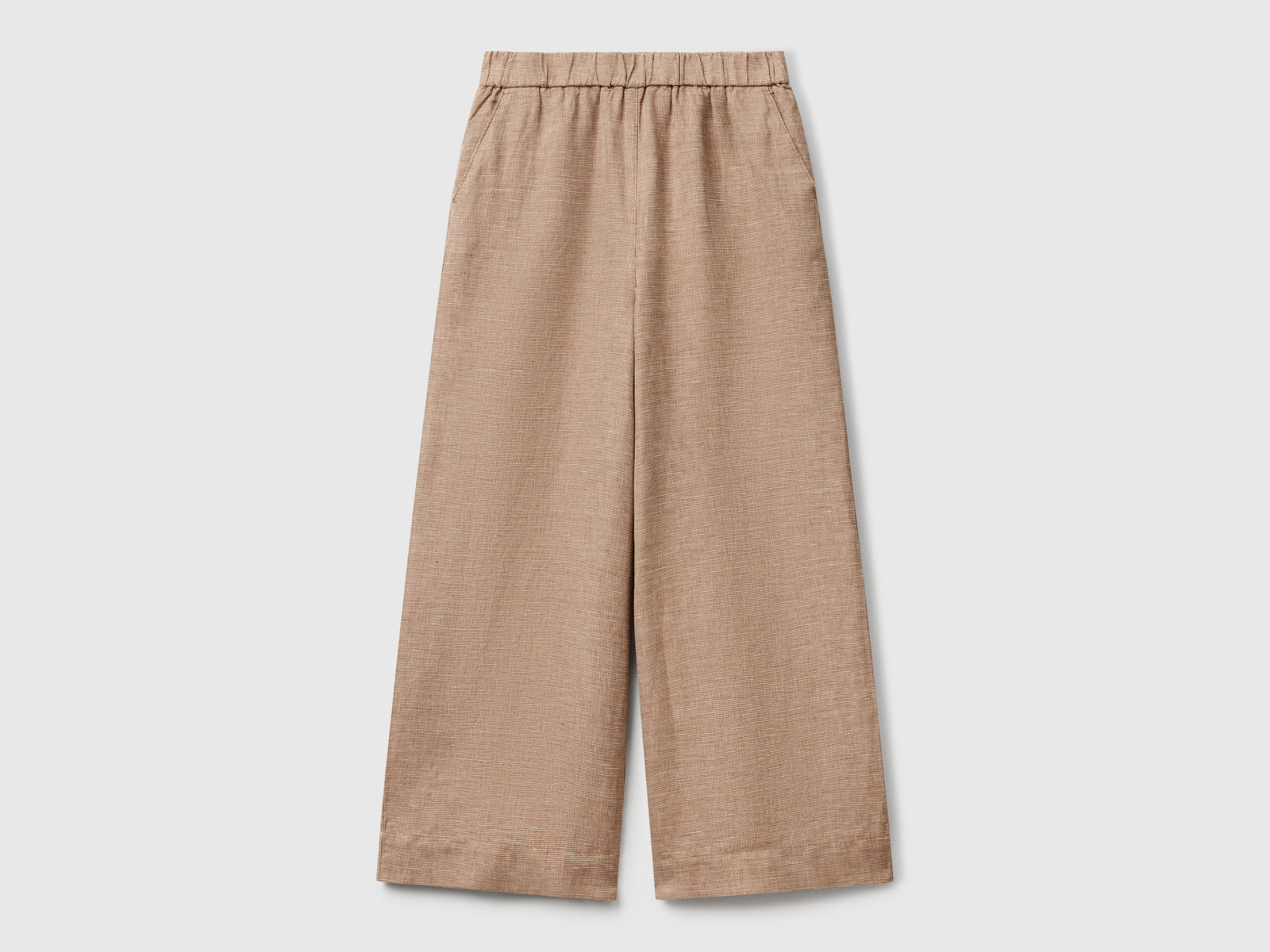 Pantaloni con gamba ampia da donna marrone | Benetton Outlet