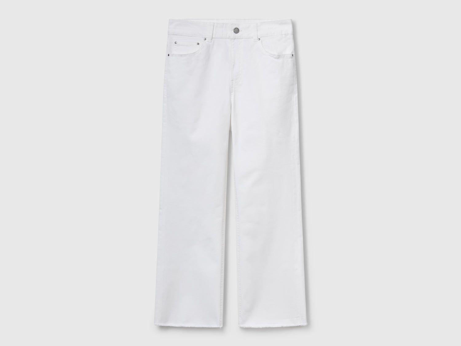 Pantalones cropped de cinco bolsillos da donna bianco | Benetton Outlet