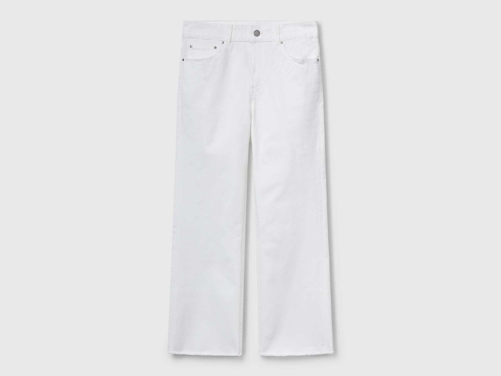 Pantalones cropped de cinco bolsillos da donna bianco | Benetton Outlet
