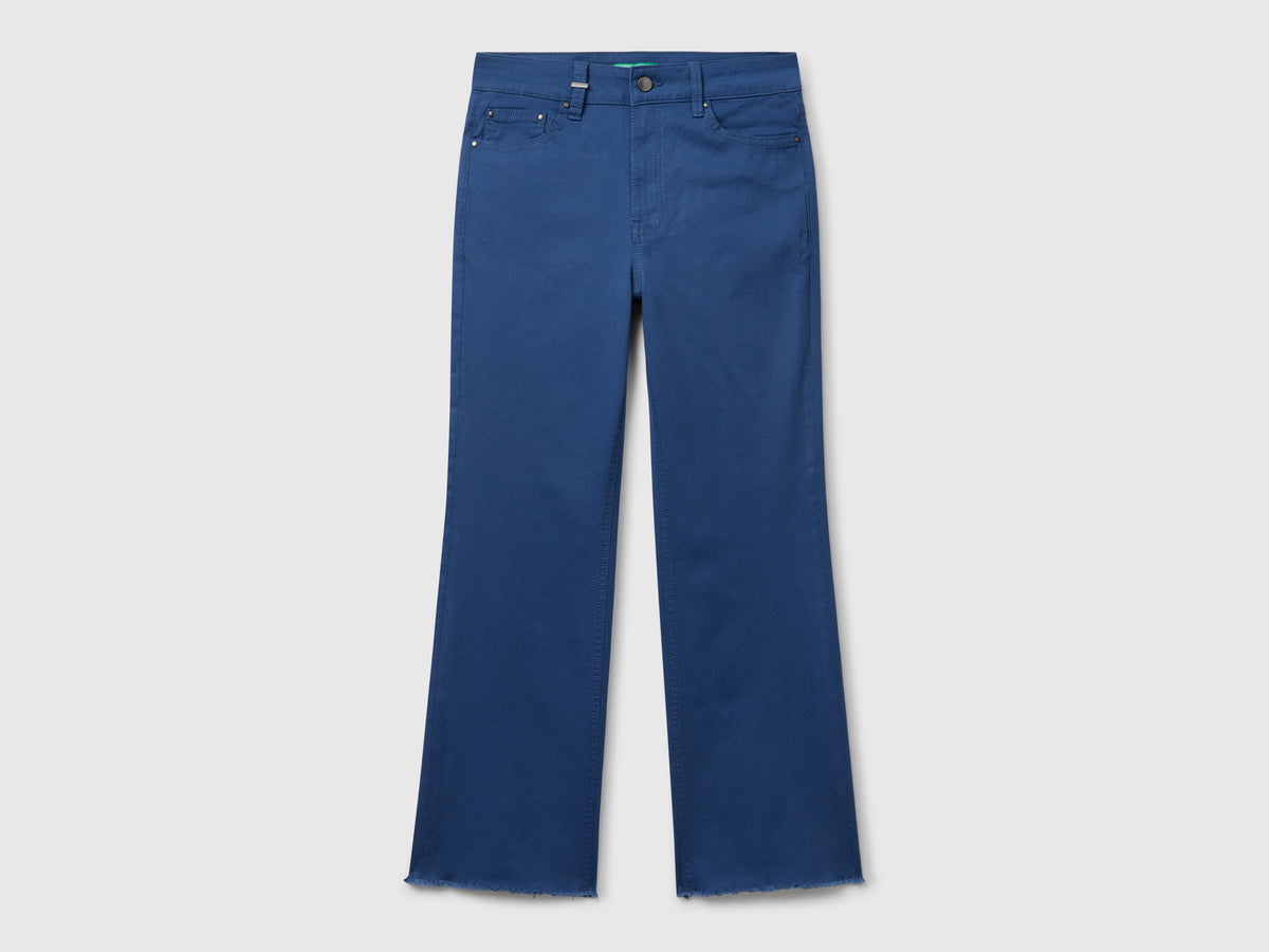 Five-pocket cropped trousers