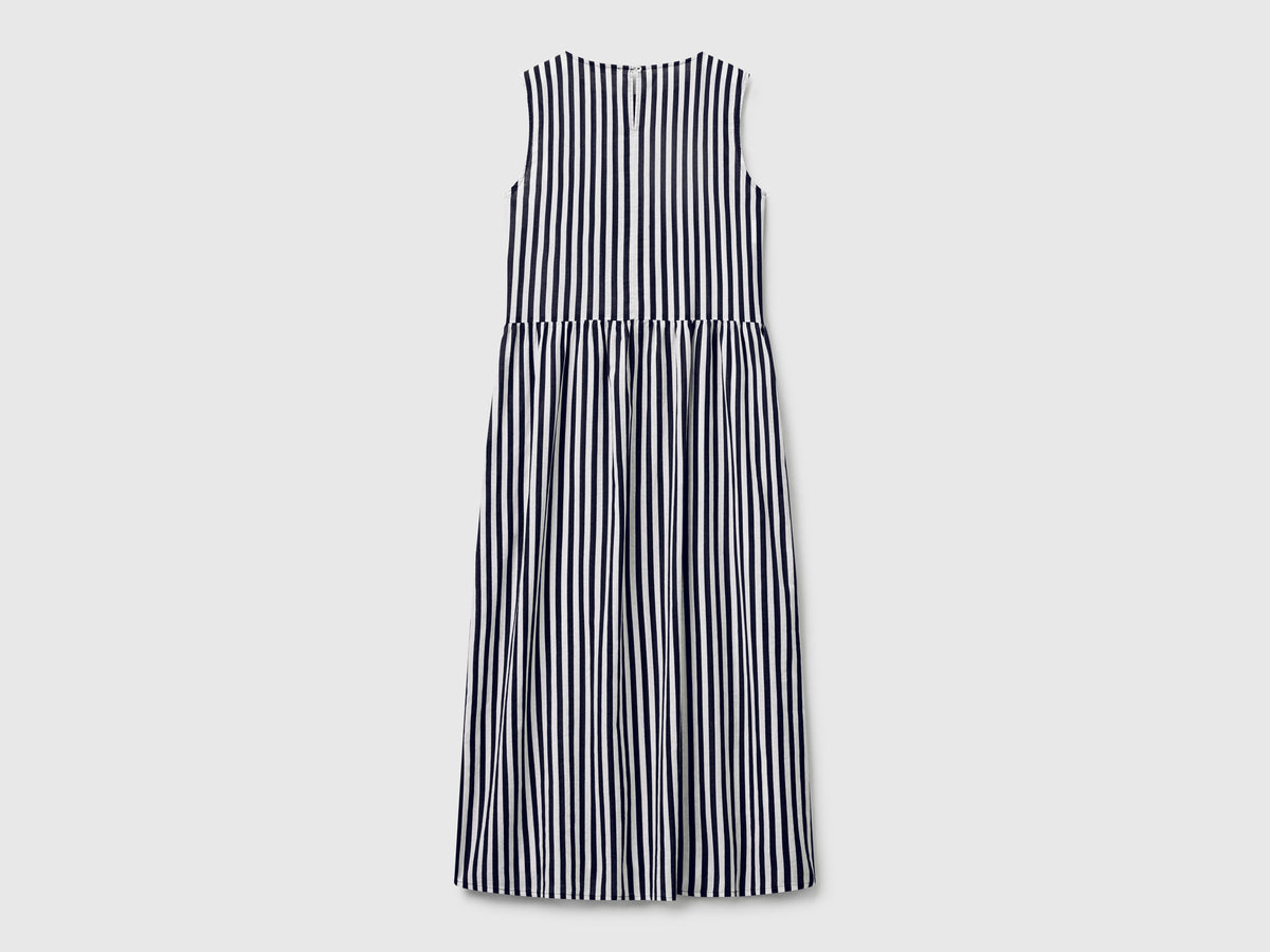 Vestito midi a righe