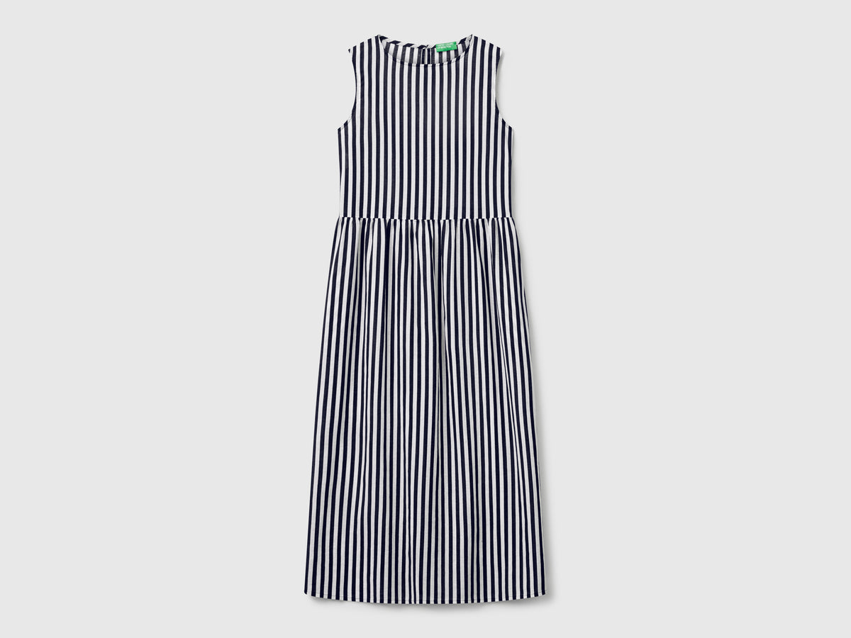 Vestito midi a righe