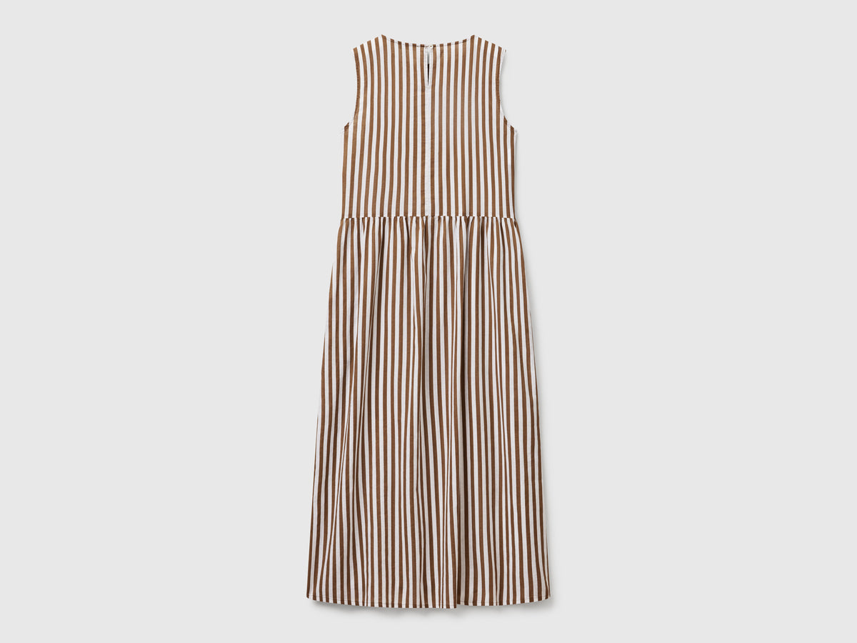 Vestito midi a righe