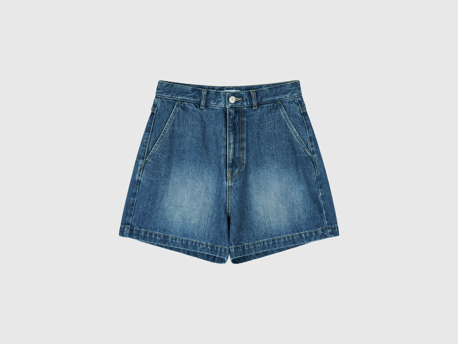 Jeans corti da donna blu | Benetton Outlet