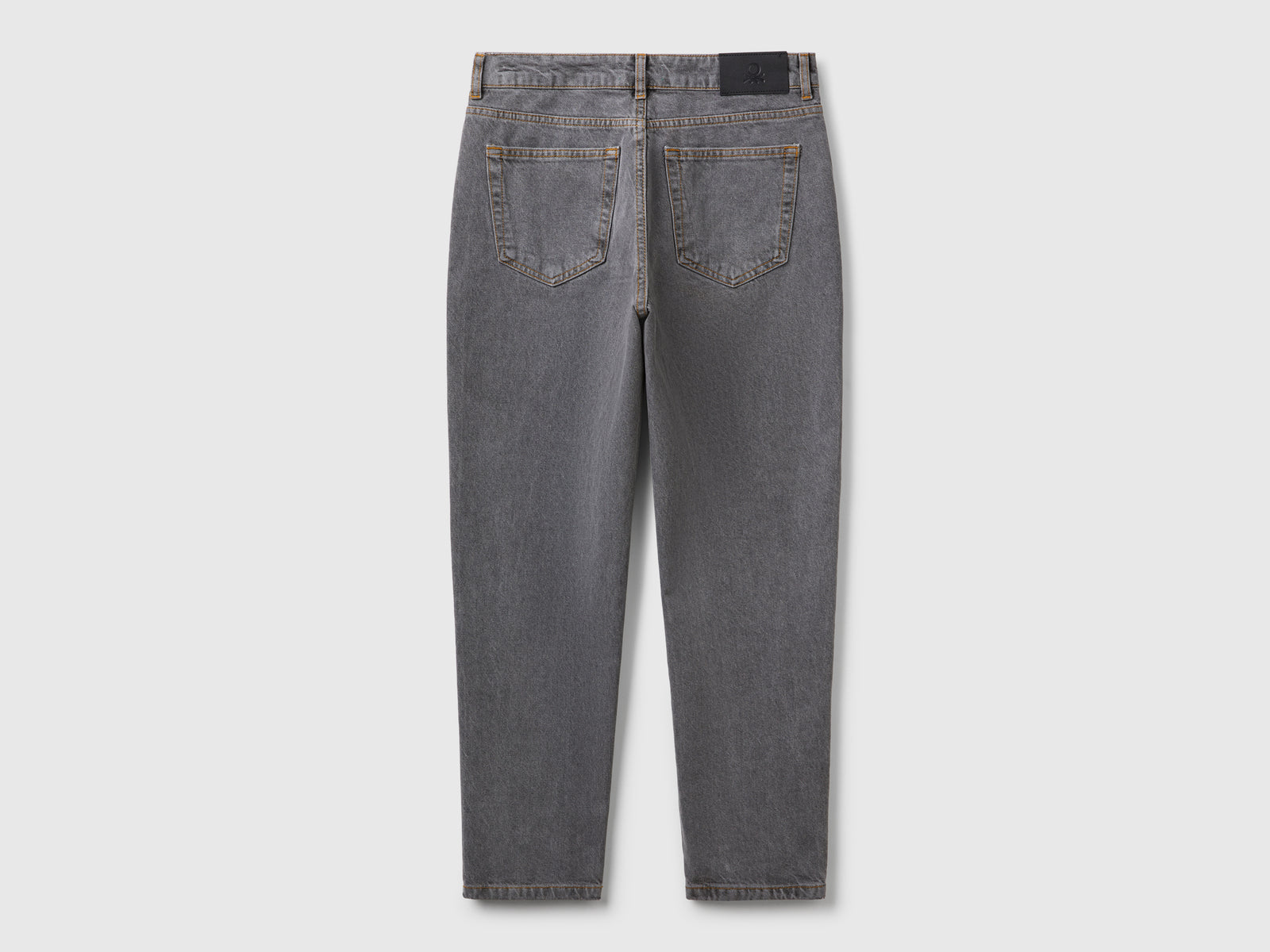 Jeans mom fit da donna grigio 2 | Benetton Outlet