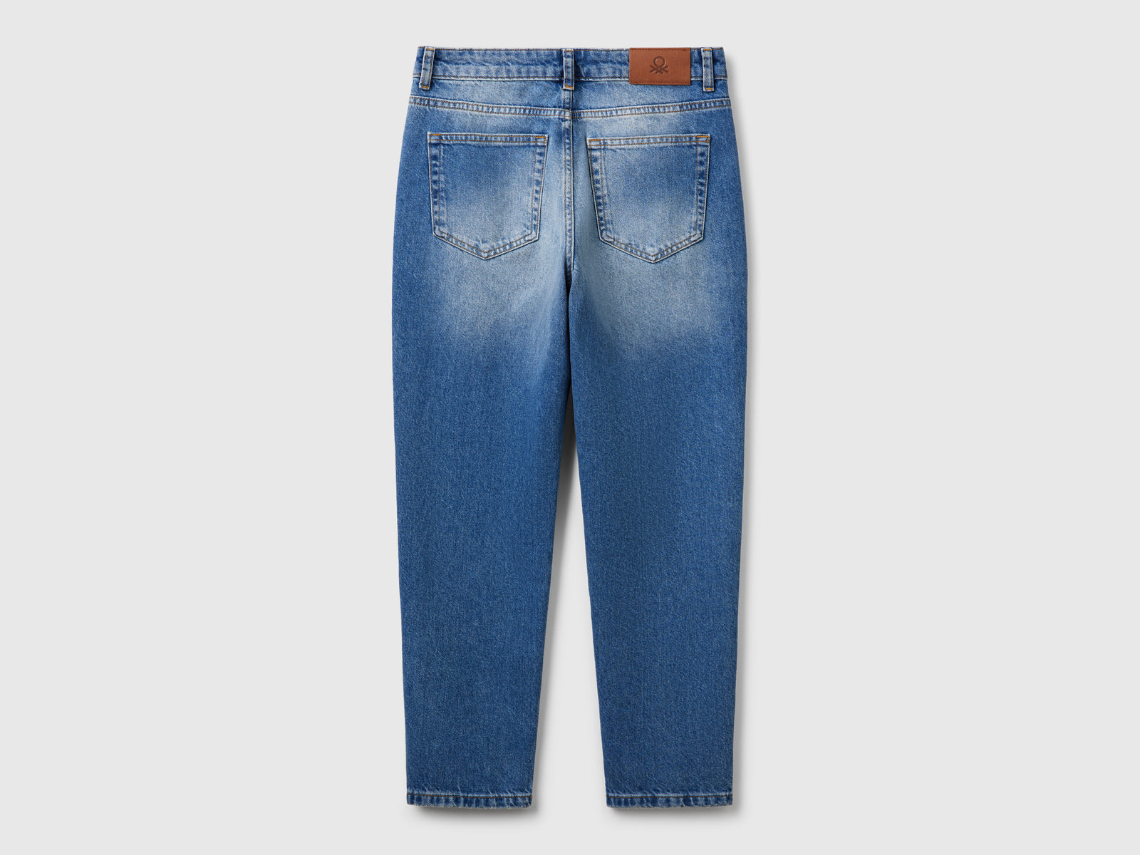 Jeans mom fit da donna blu 2 | Benetton Outlet