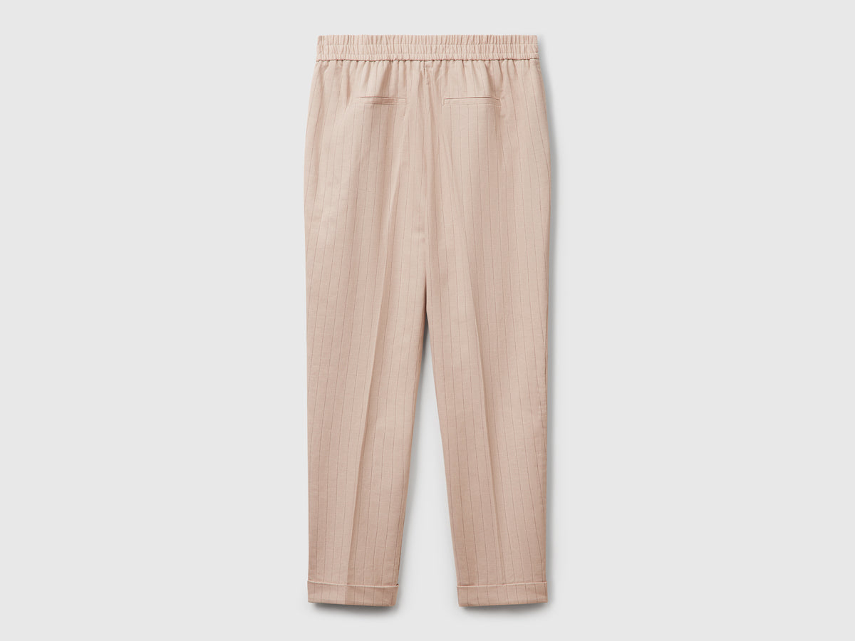 Pantaloni gessati regular fit