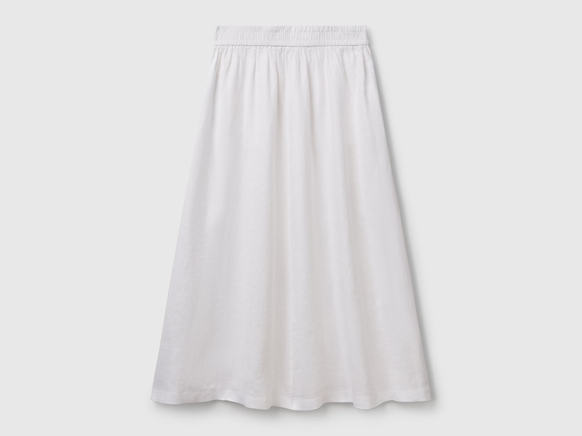 Long skirt in pure linen