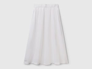 Long skirt in pure linen