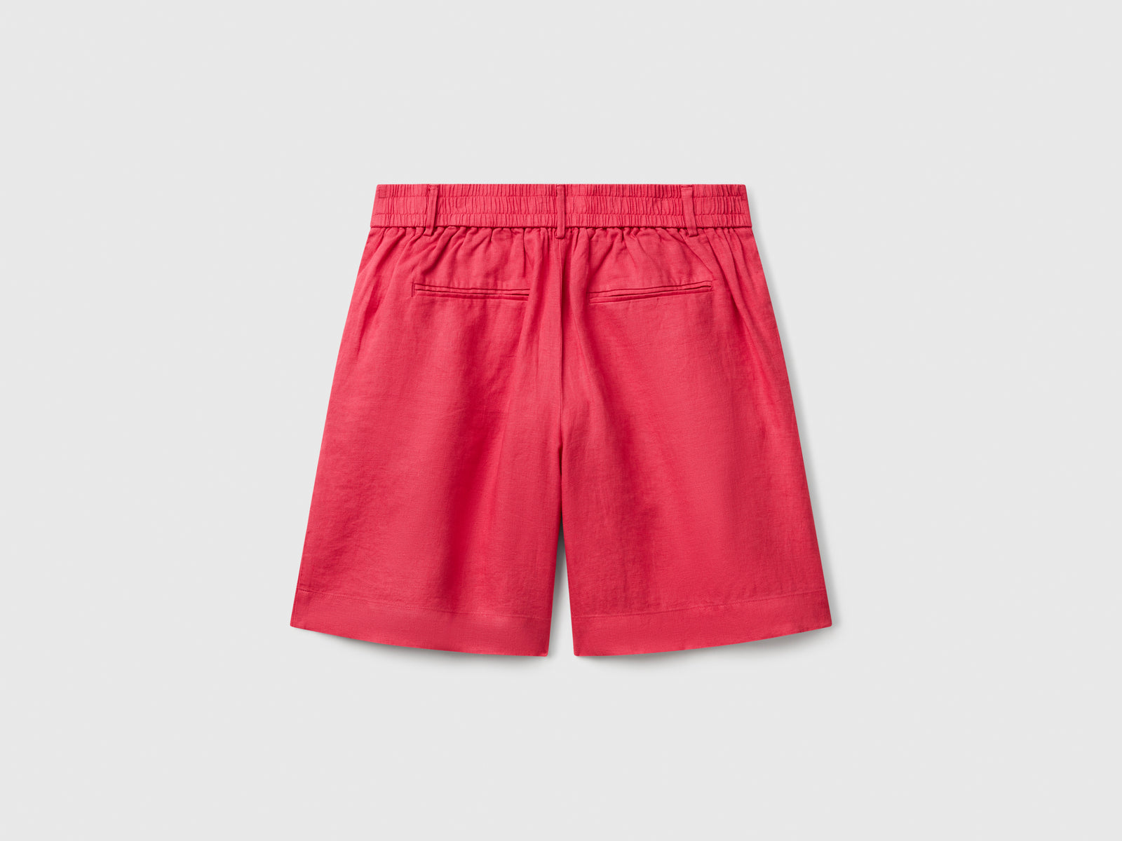 Bermuda 100% lino da donna fragola 2 | Benetton Outlet