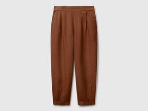 Pantaloni morbidi in puro lino