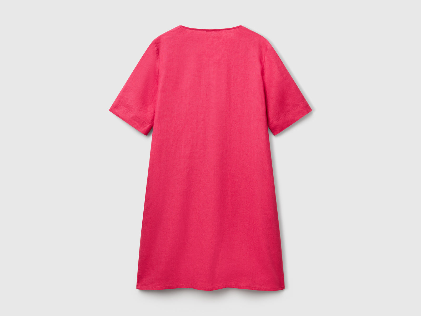 Abito a manica corta in puro lino da donna fragola 2 | Benetton Outlet
