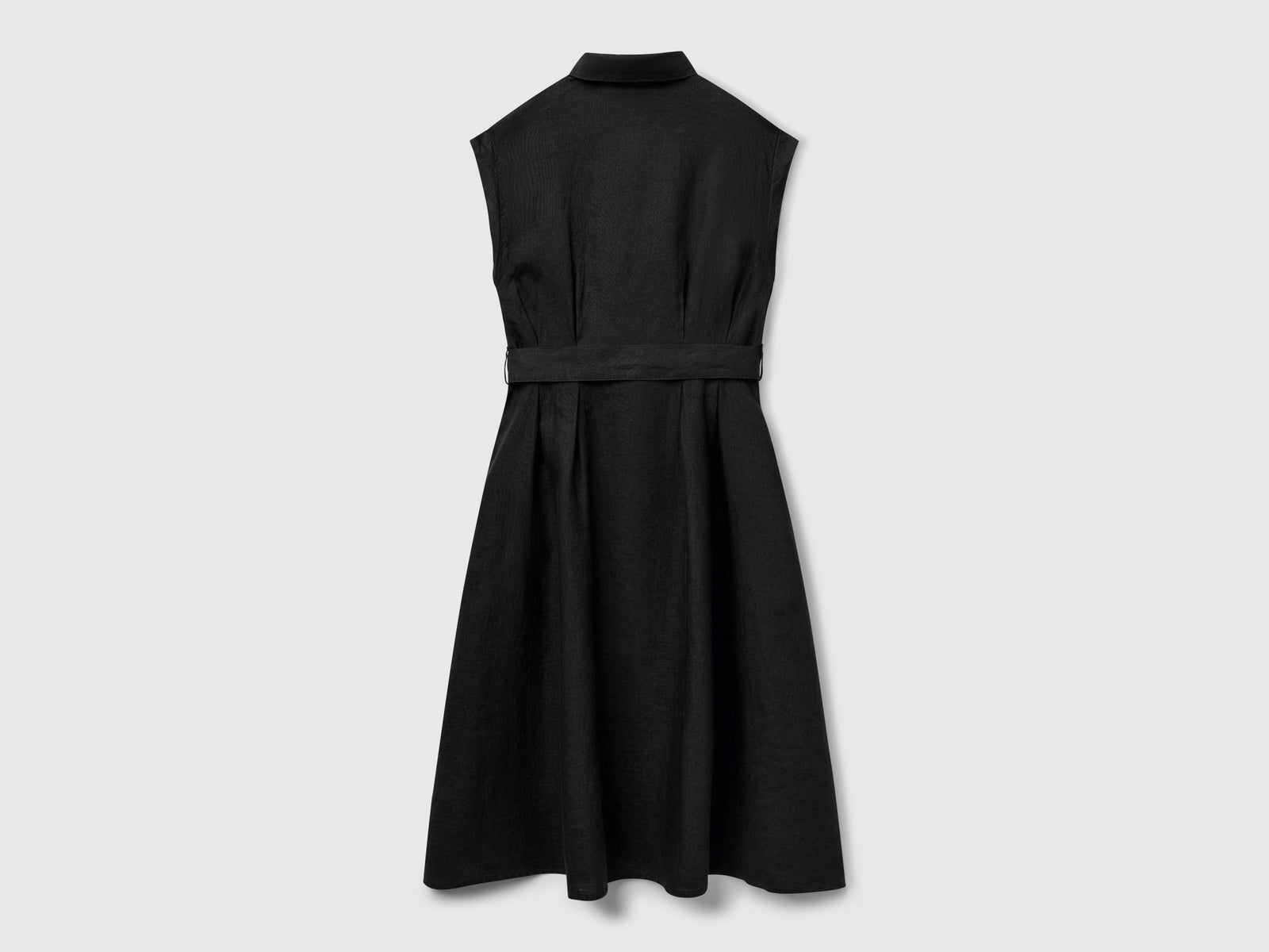 Chemisier in puro lino da donna nero 2 | Benetton Outlet