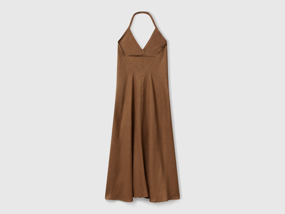 Vestito lungo in puro lino