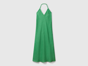 Vestito lungo in puro lino