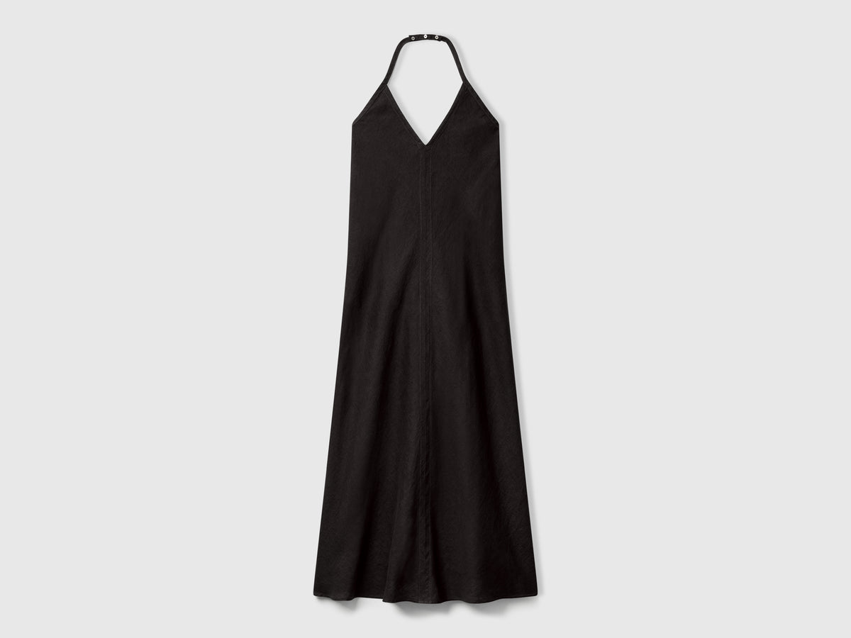 Vestito lungo in puro lino