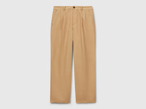 Chino ampi in puro lino
