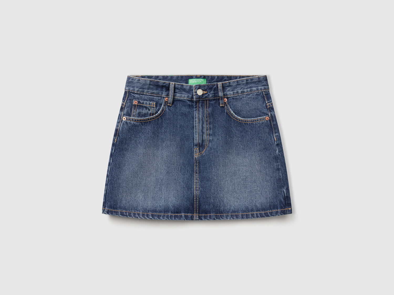 Denim mini skirt da donna blu | Benetton Outlet