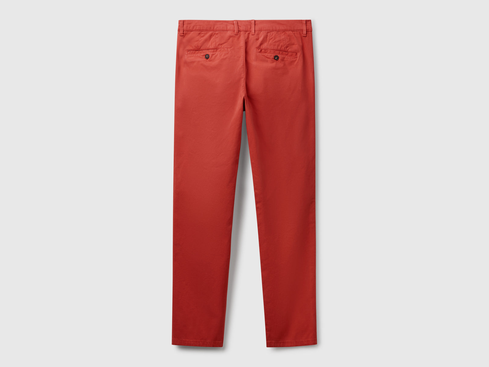 Chino slim fit mattone da uomo rosso mattone 2 | Benetton Outlet