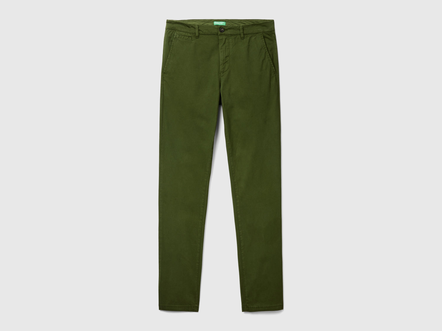 Chino slim fit da uomo verde oliva | Benetton Outlet