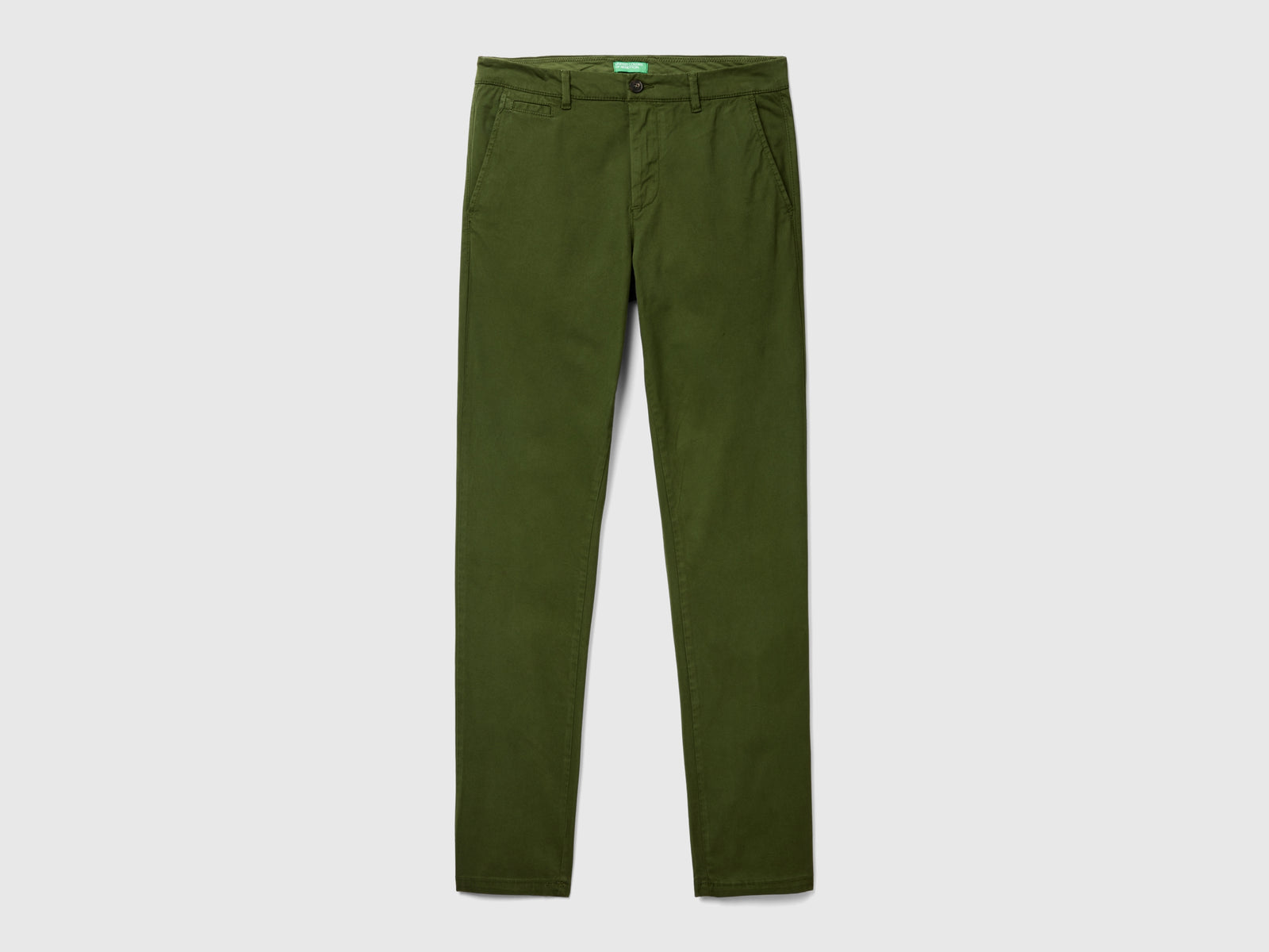 Chino slim fit da uomo verde oliva | Benetton Outlet