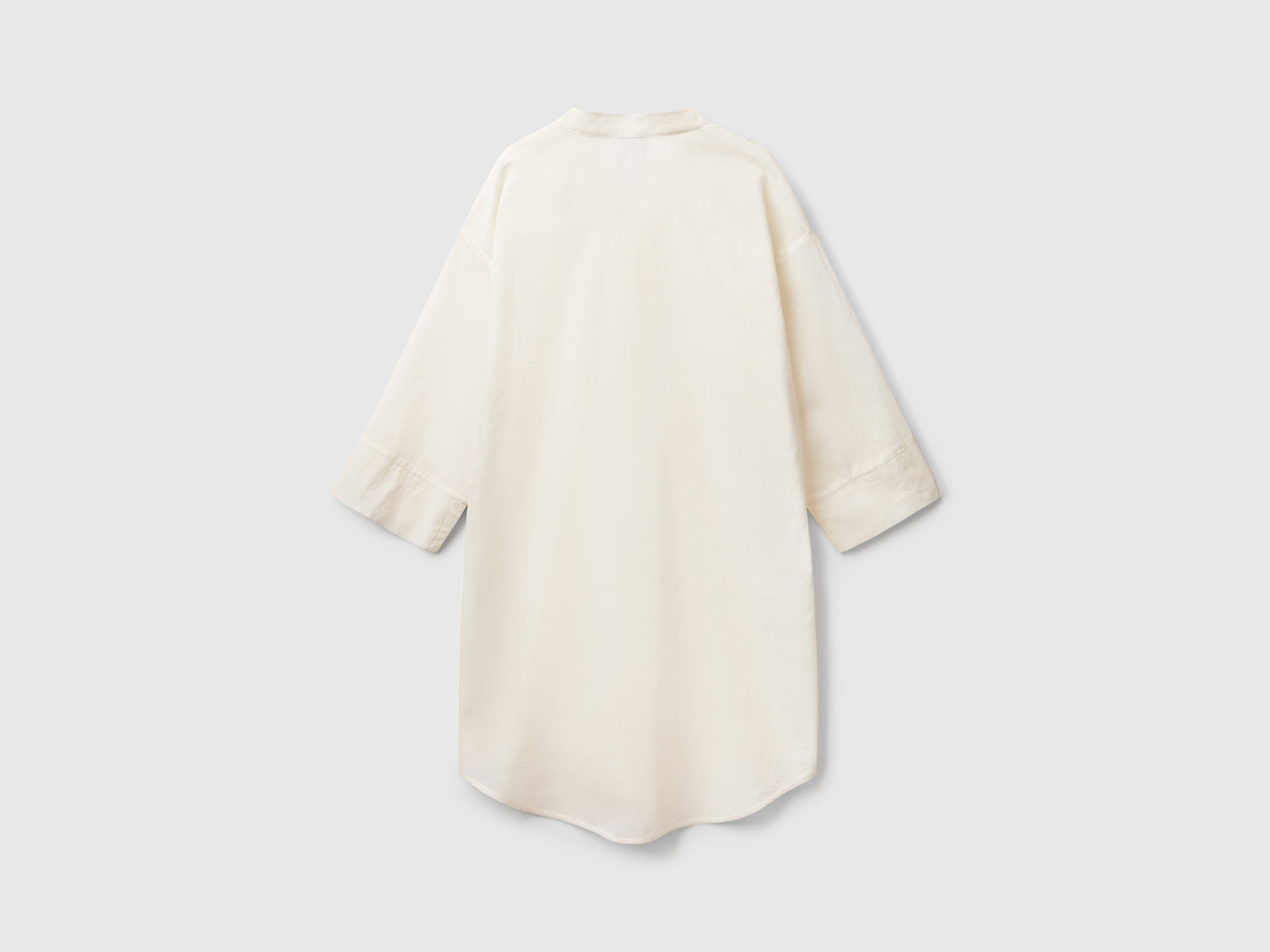 Abito a camicia da donna bianco panna 2 | Benetton Outlet