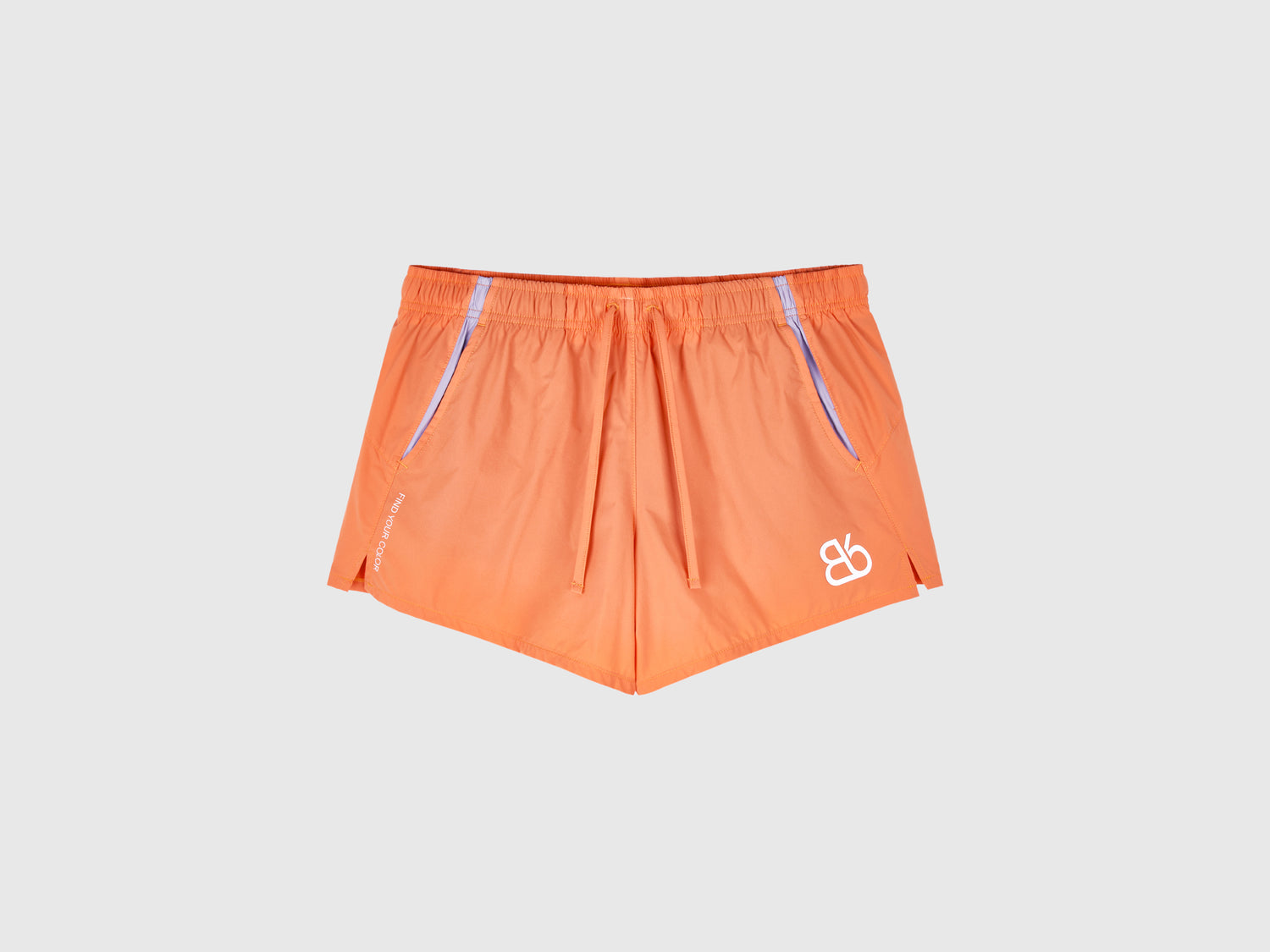 Shorts in nylon da donna arancione | Benetton Outlet