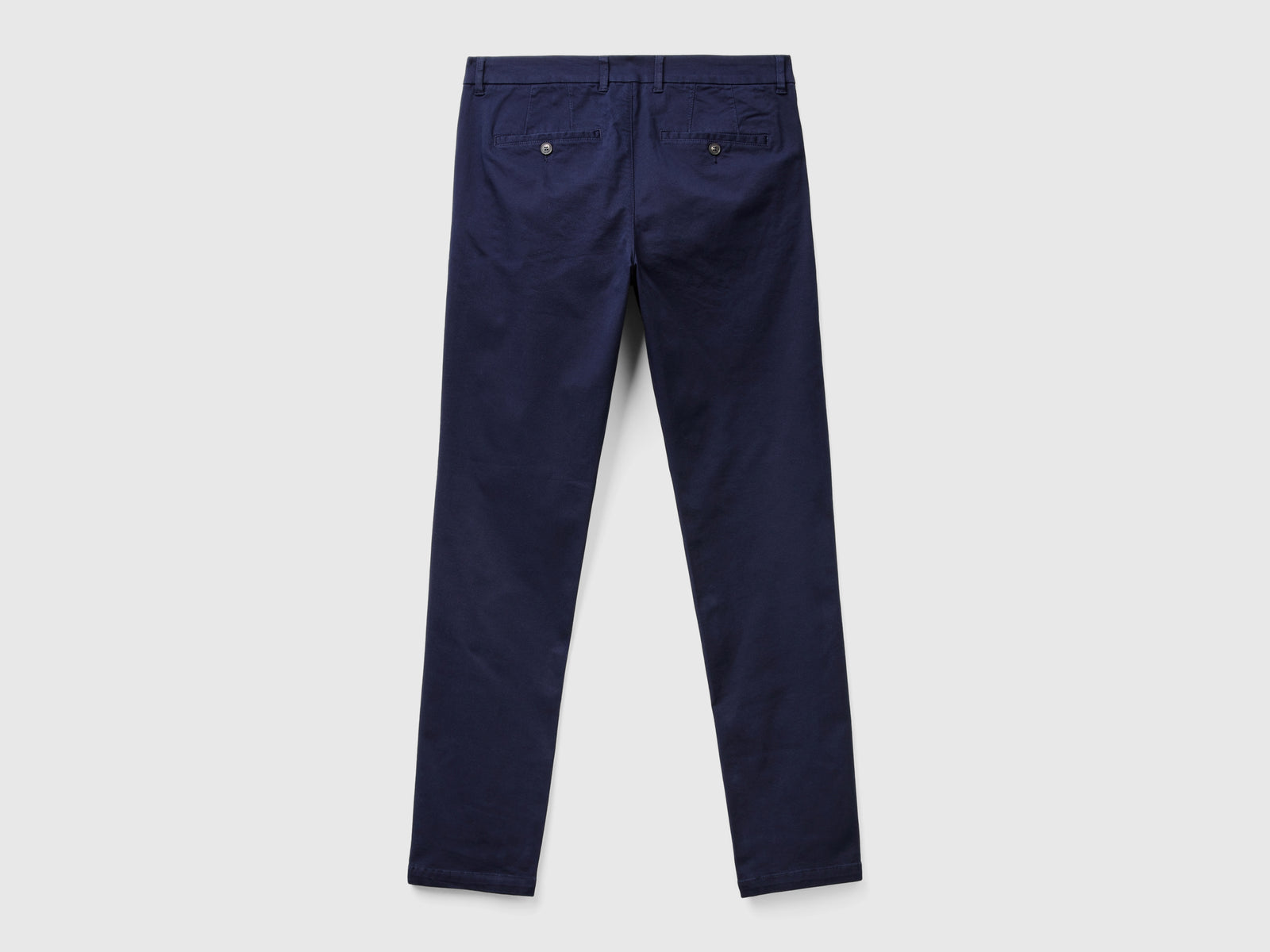 Chino slim fit in cotone stretch da uomo blu scuro 2 | Benetton Outlet
