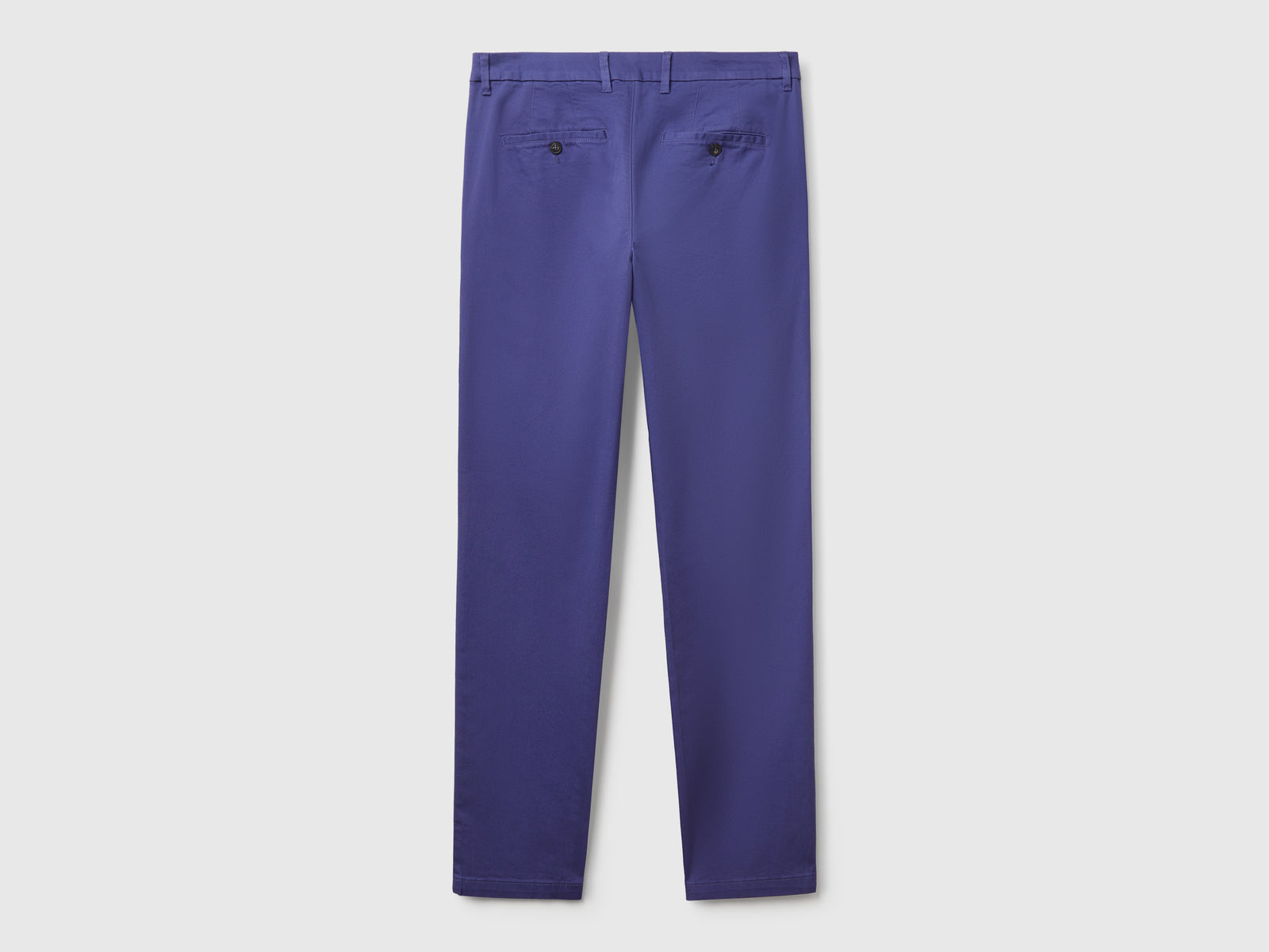 Chino slim fit in cotone stretch da uomo blu 2 | Benetton Outlet