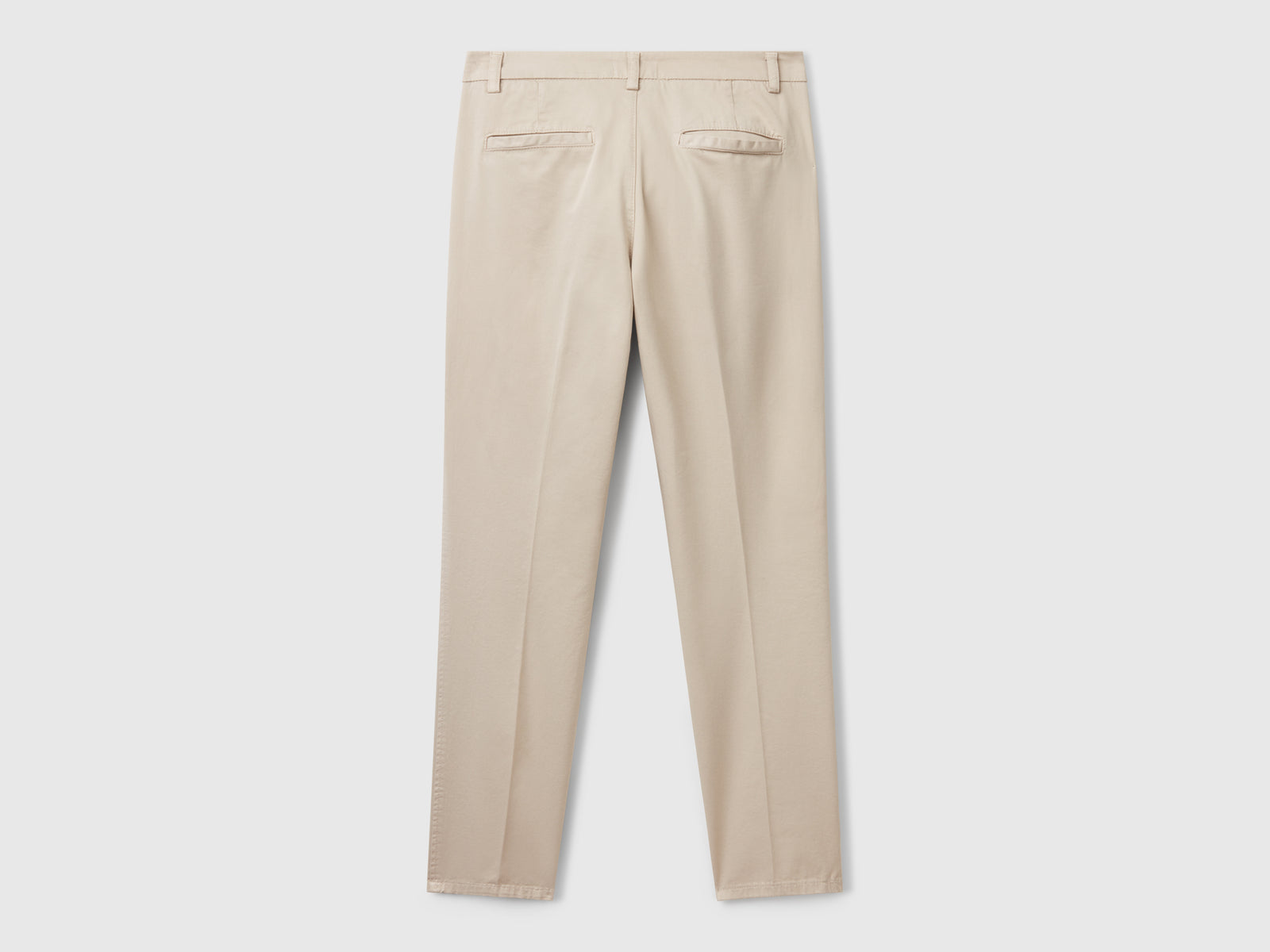 Chino slim fit in cotone da donna beige 2 | Benetton Outlet