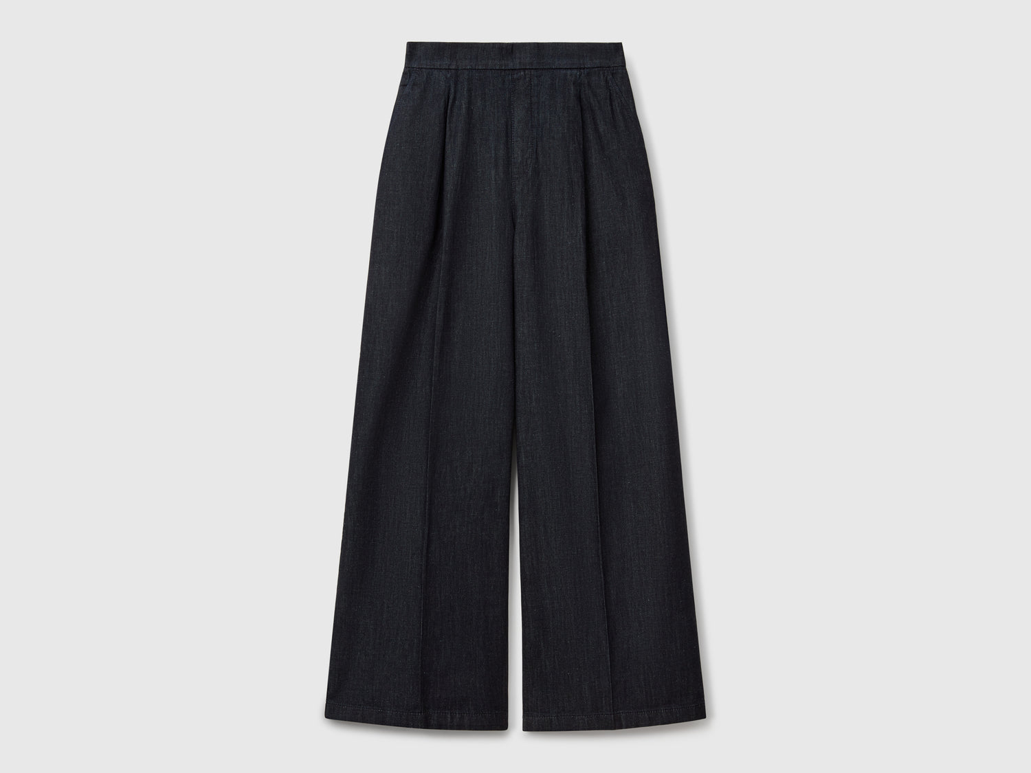 Jeans with elastic waist da donna nero | Benetton Outlet