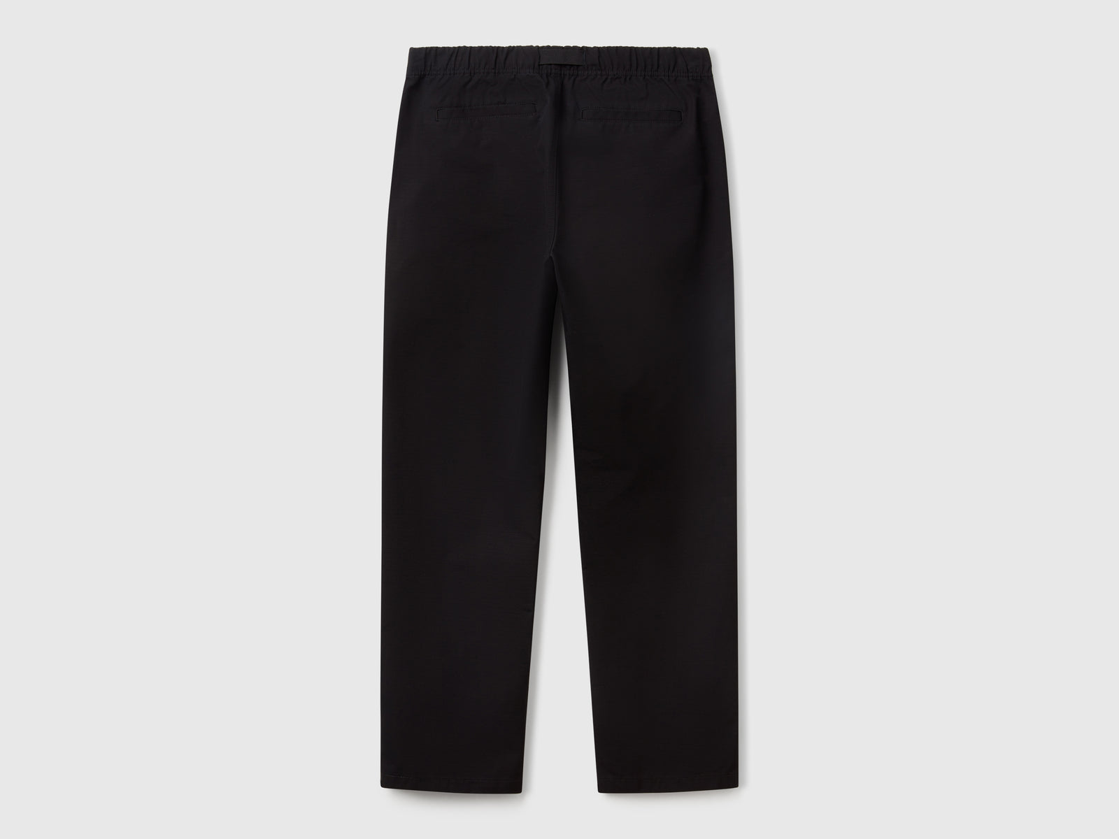 Pantaloni con gamba dritta da uomo nero 2 | Benetton Outlet