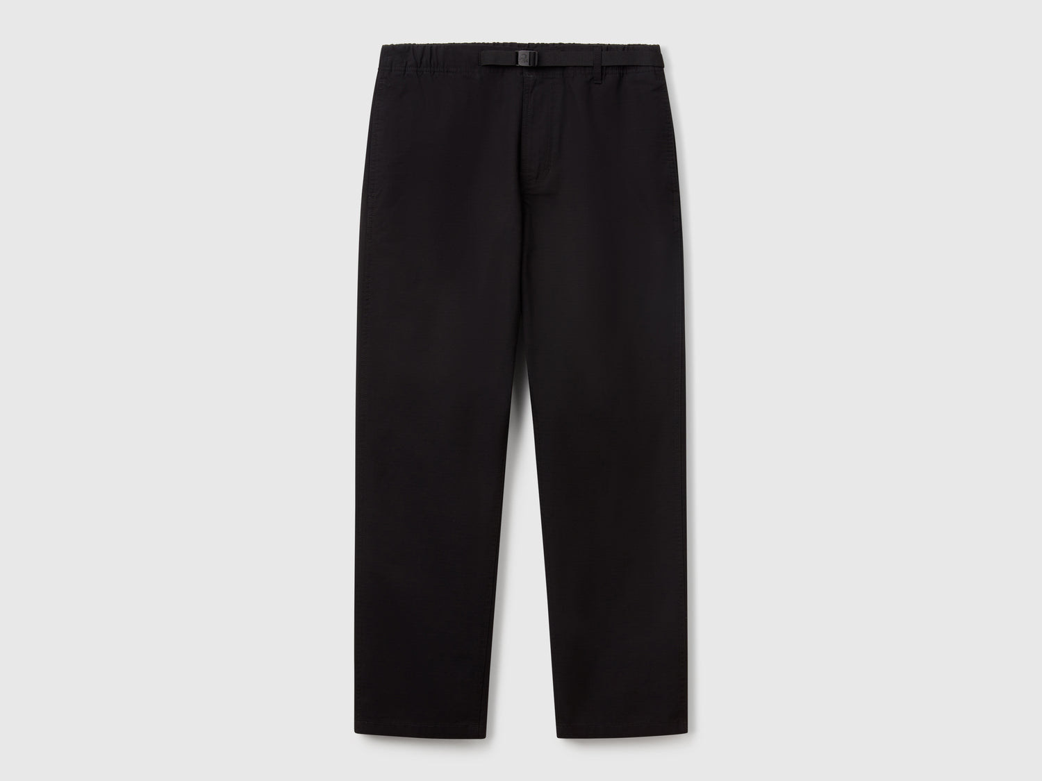 Pantaloni con gamba dritta da uomo nero | Benetton Outlet