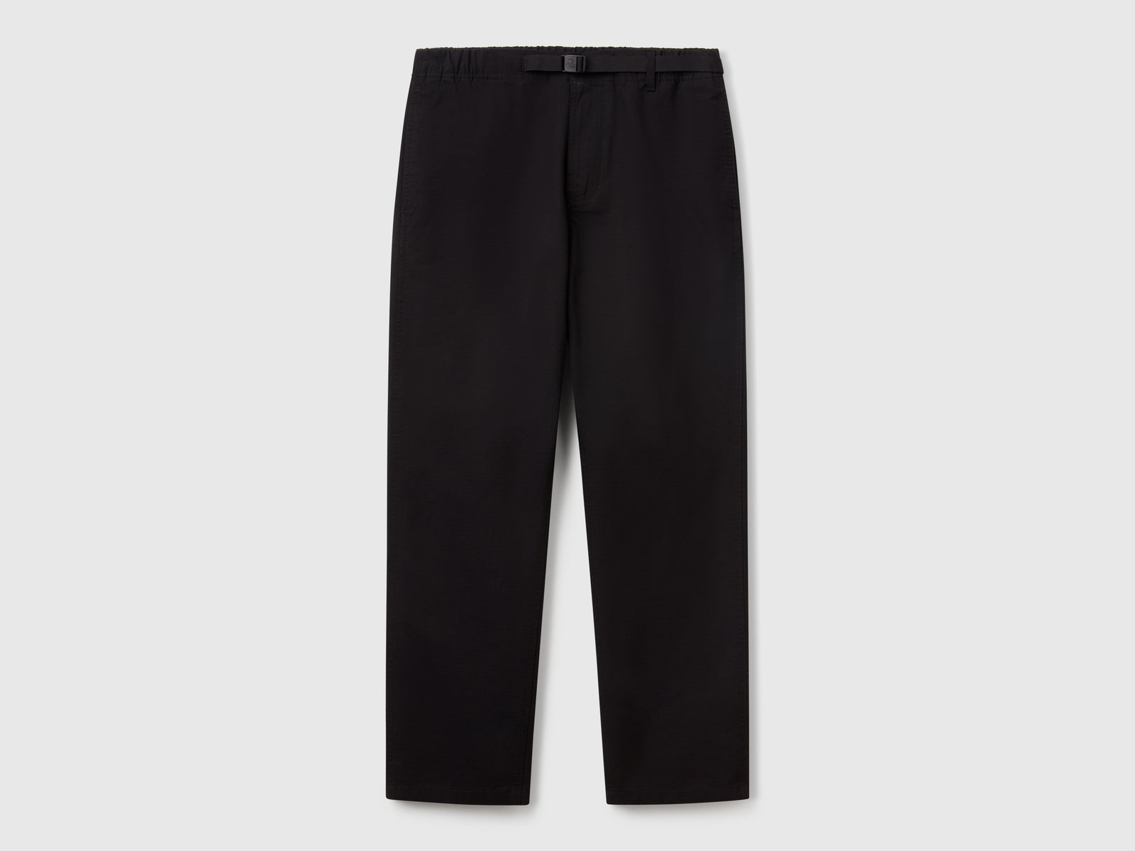 Pantaloni con gamba dritta da uomo nero | Benetton Outlet