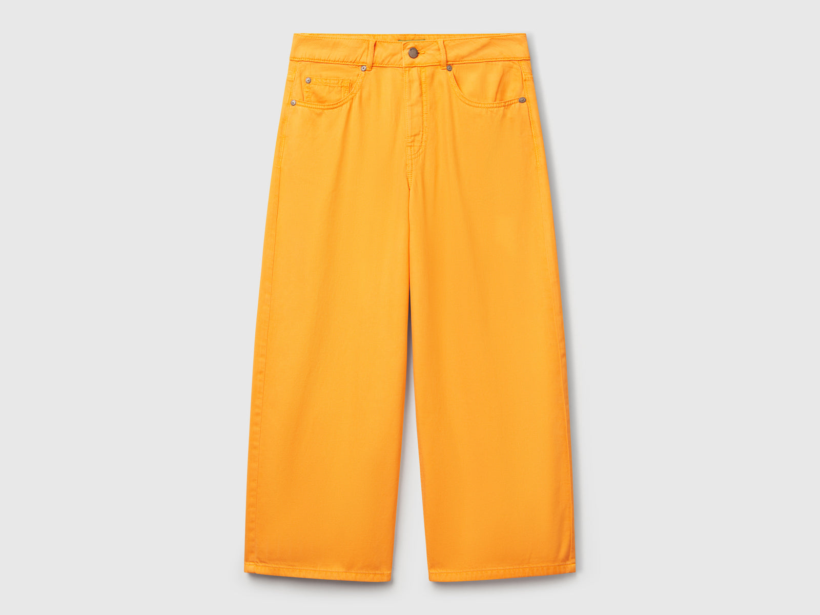 Five-pocket trousers da donna giallo | Benetton Outlet