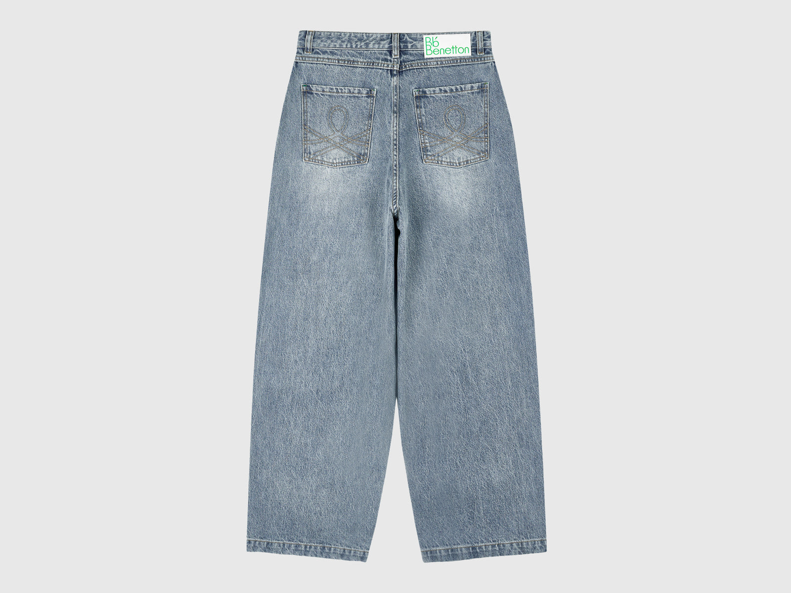 Vaqueros anchos da donna azzurro 2 | Benetton Outlet