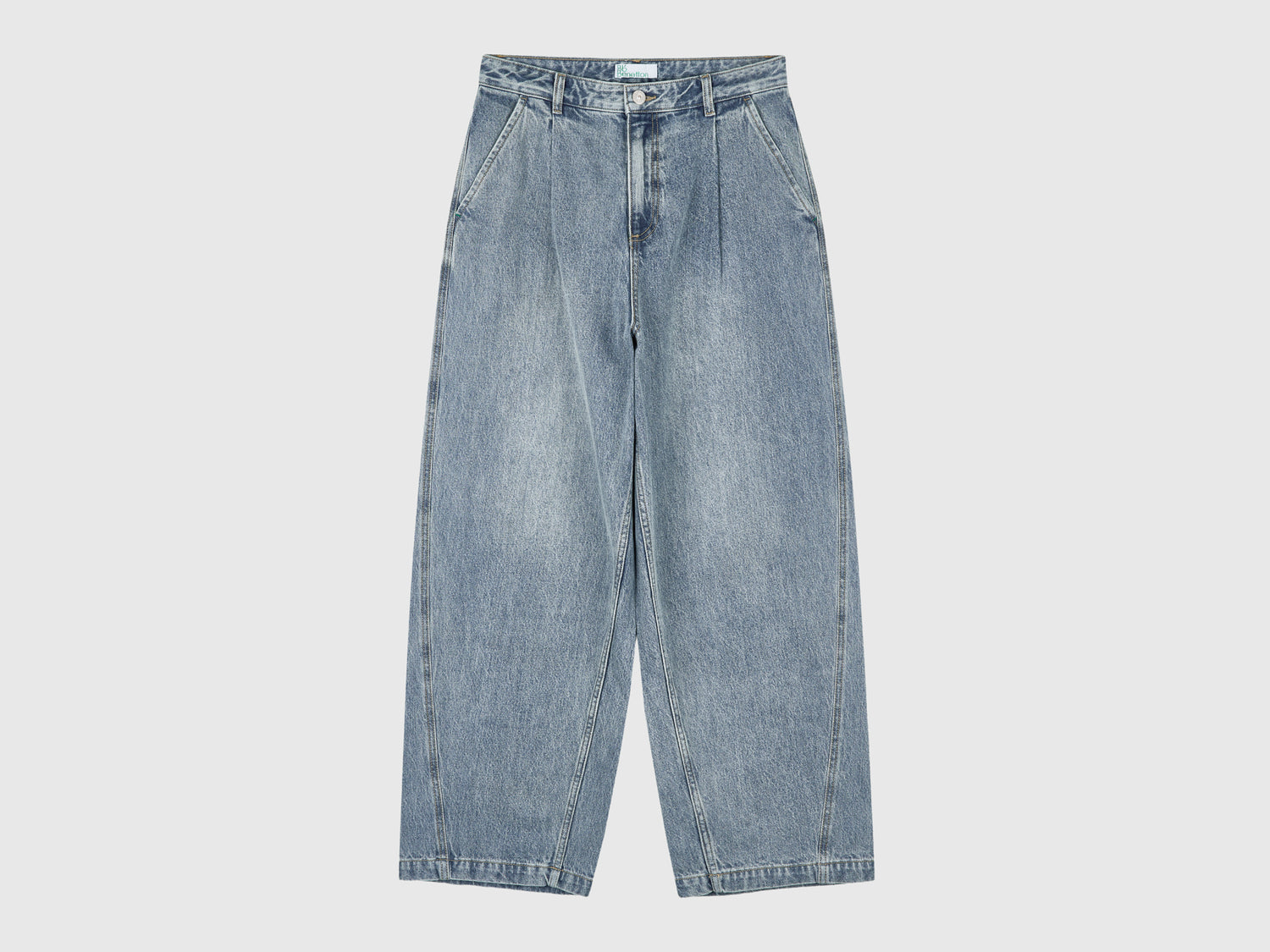 Vaqueros anchos da donna azzurro | Benetton Outlet