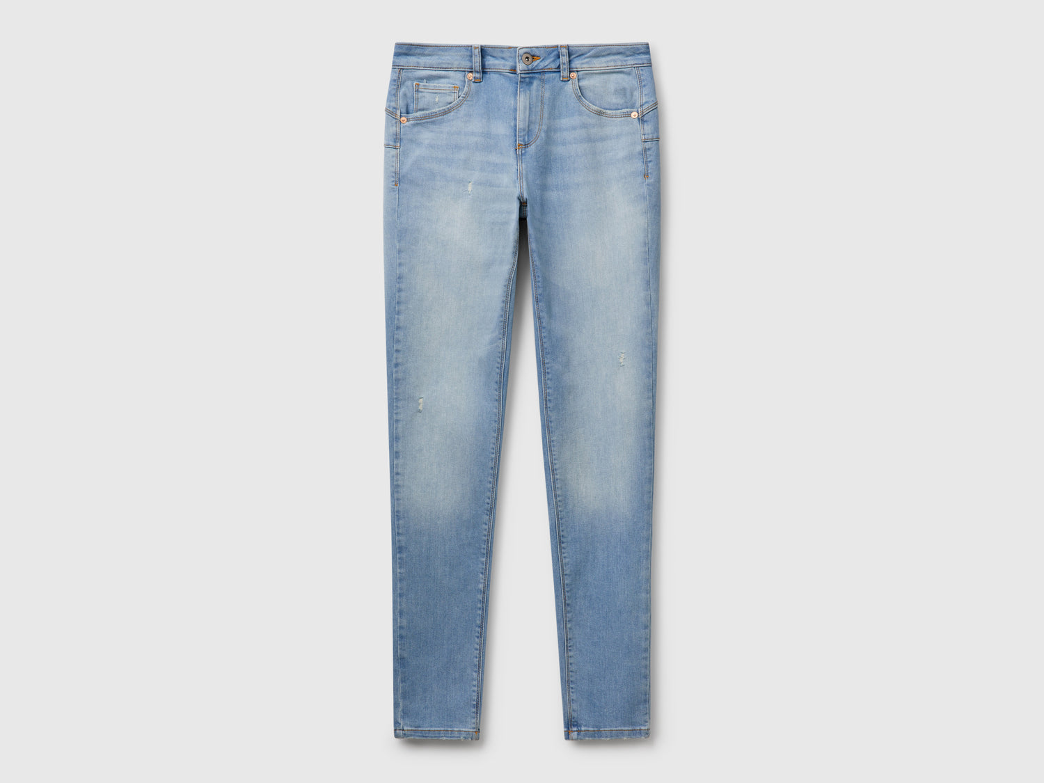 Jeans push up skinny fit da donna azzurro | Benetton Outlet