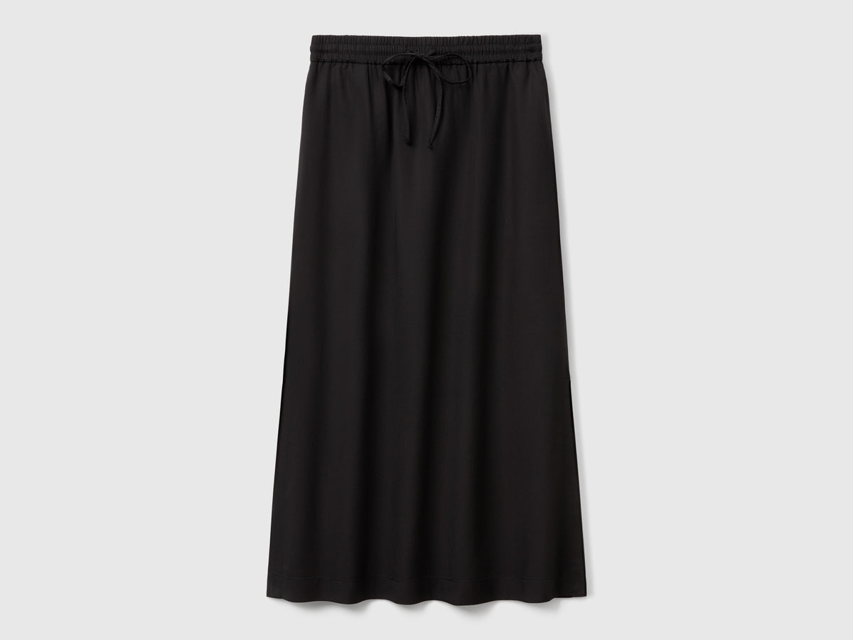 Flowing midi skirt