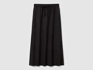 Flowing midi skirt