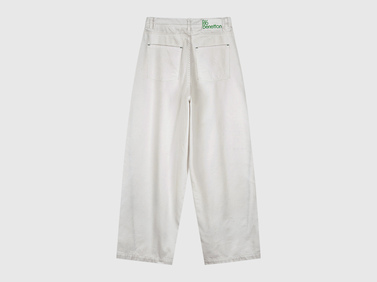 Pantaloni cinque tasche da donna grigio chiaro 2 | Benetton Outlet