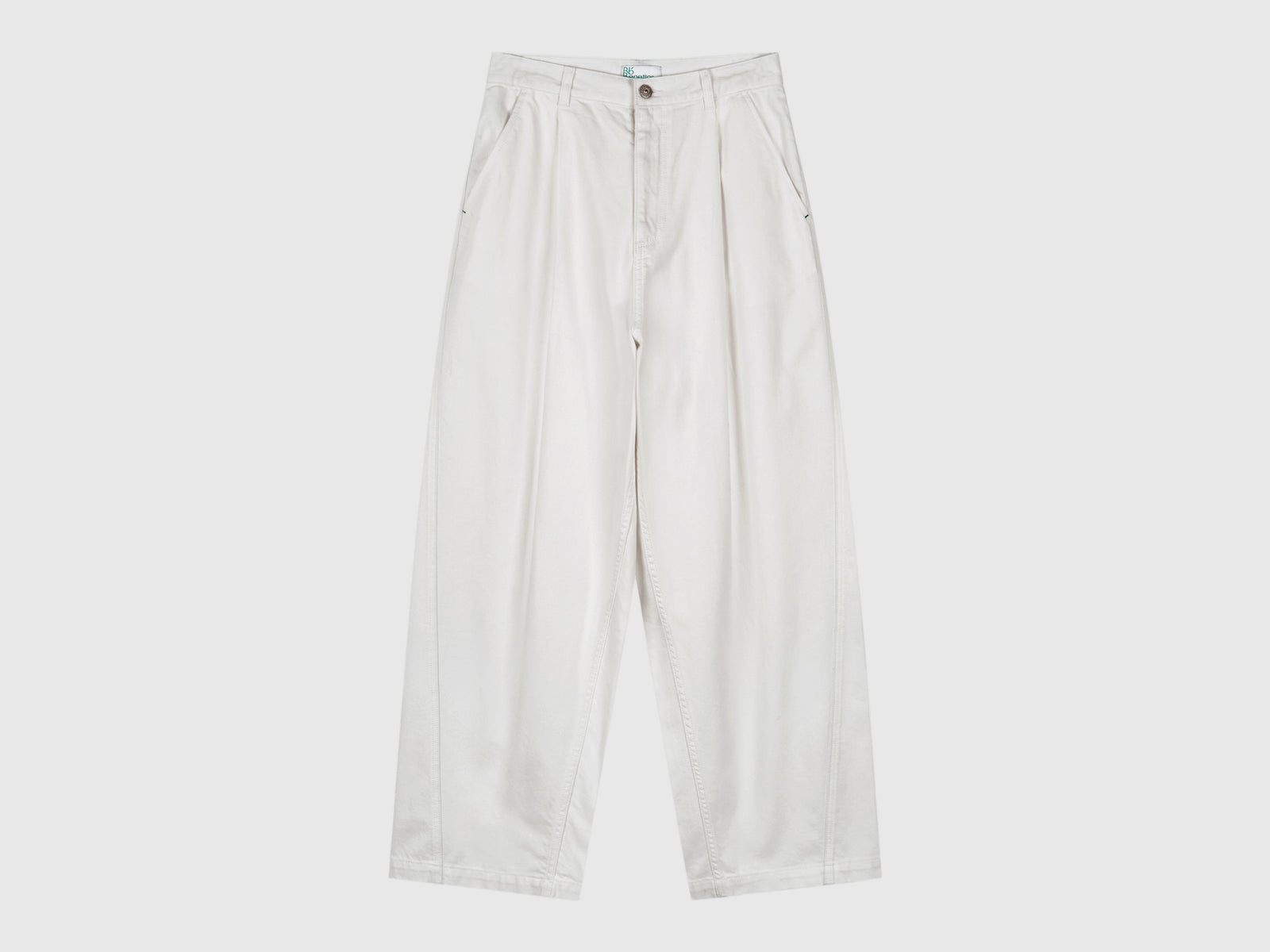 Pantaloni cinque tasche da donna grigio chiaro | Benetton Outlet