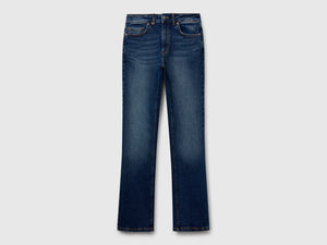 Jeans bootcut in misto cotone