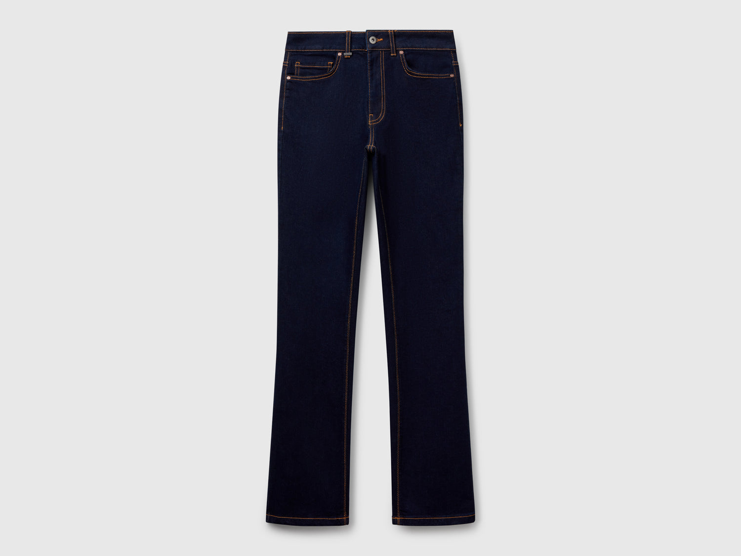 Jeans bootcut in misto cotone da donna blu scuro | Benetton Outlet