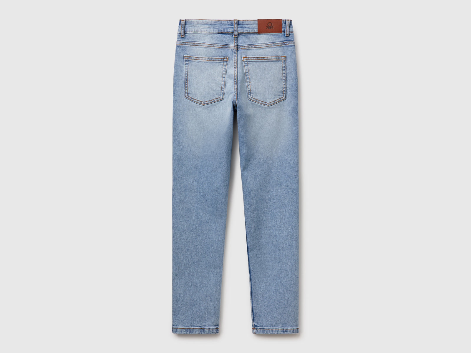 Jeans slim fit a vita alta da donna azzurro 2 | Benetton Outlet